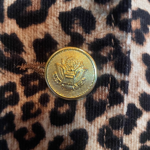 NWOT Never Worn Karen Kane Leopard Corduroy Blazer Petite Medium - Picture 10 of 15